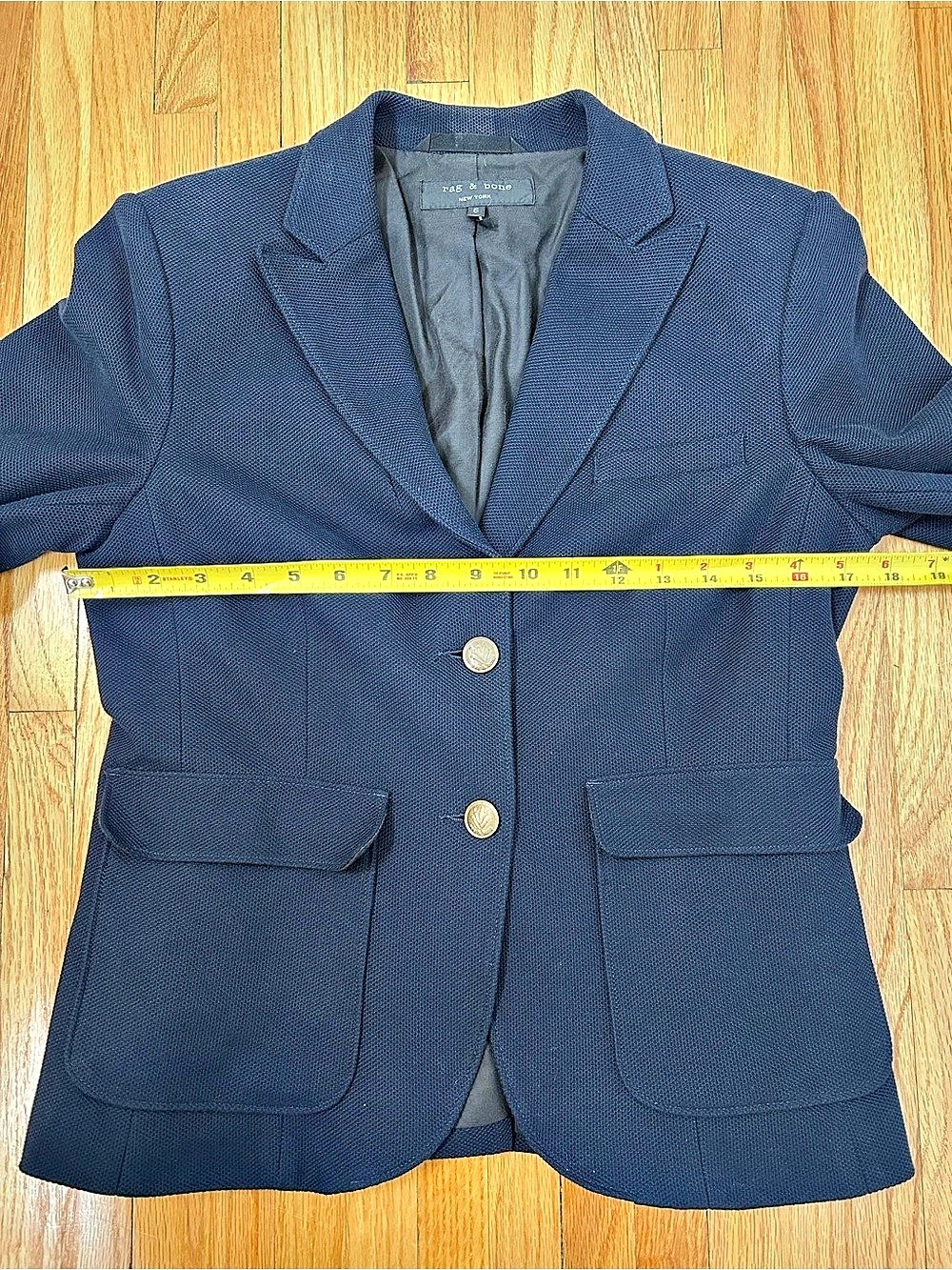 Rag & Bone Two Button Cotton Blazer - Picture 4 of 8